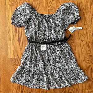 Floral Puff Sleeve Mini Dress